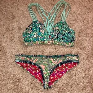 Maaji Printed Reversible Bikini Size M/L